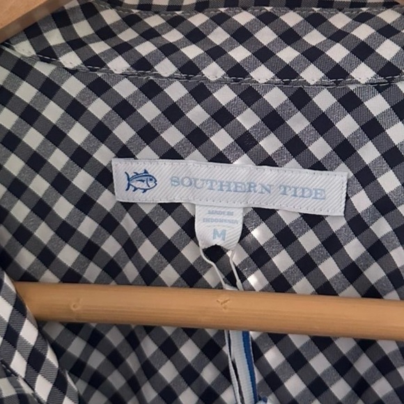 Southern Tide Kamryn Intercoastal Gingham Dress-size M-Navy-NWT Retail $148 - Picture 6 of 8